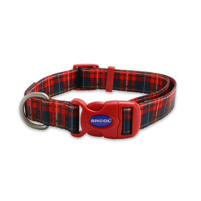 Ancol Tartan Patterned Collar Large